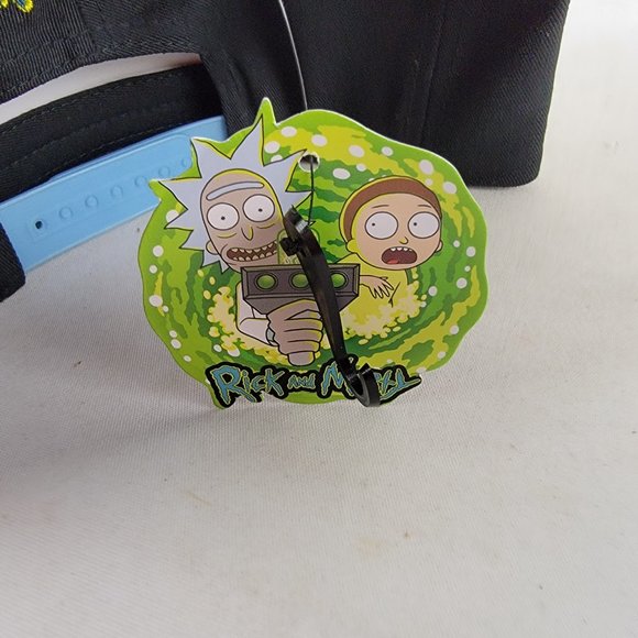 Rick and Morty Snapback Hat Baseball Cap Vindicator Cosplay Costume Black Blue - Picture 6 of 6